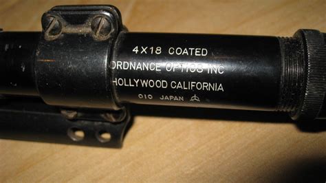 The scope mounted on the assassin's Carcano rifle was a, <b>Ordnance Optics Inc. . Ordnance optics inc hollywood california